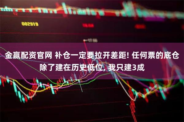 金赢配资官网 补仓一定要拉开差距! 任何票的底仓除了建在历史低位, 我只建3成